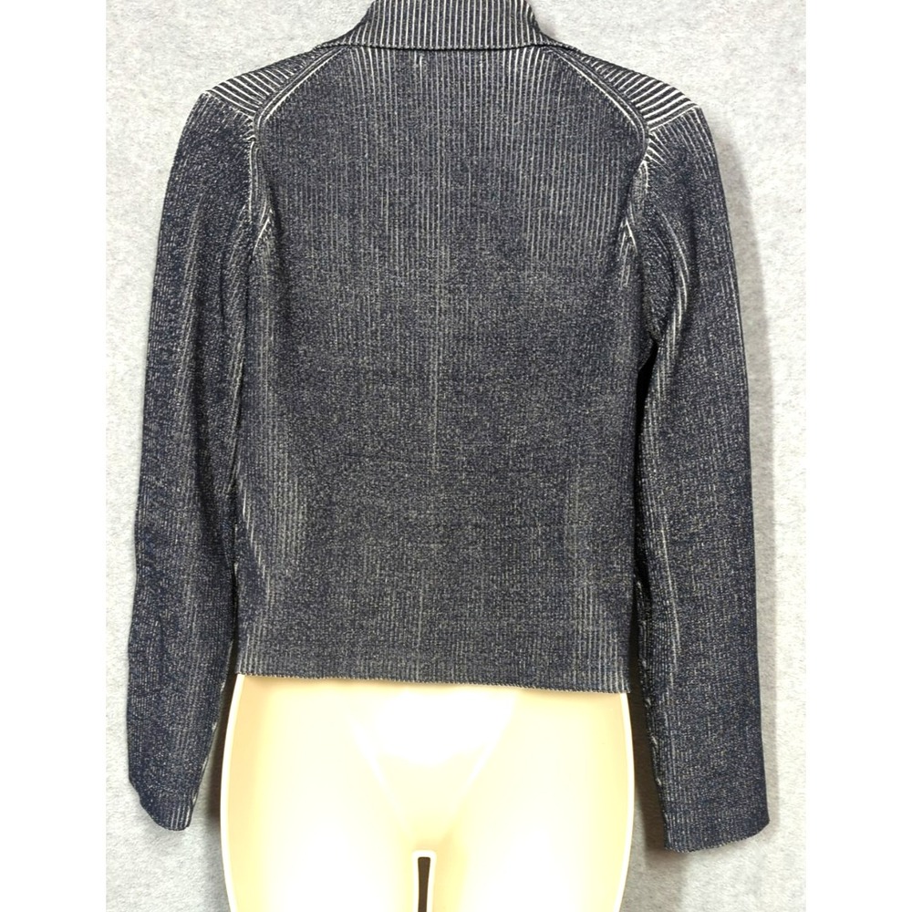 New MM LaFleur Jolie 1.0 Jardigan Ribbed Knit Sweater Jacket MM Navy/Ivory - Picture 5 of 11